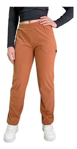 Jogging Recto Mujer Tiro Alto Abrigado Darlon Soft