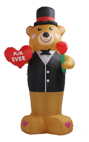 Oso De Peluche Inflable 210t De Fibra De Poliéster 185 Cm