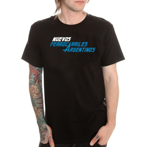 Remera De Hombre Ferrocarriles Argentinos Logo Clasico M8