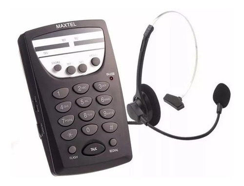 05 Telefone Headset Maxtel Mt-108 Atendimento Telemarketing