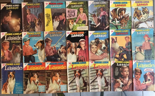 Lote De 24 Comics Cuentos Vintage De Lassie De 1959 A 1964