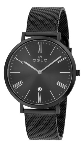 Relógio Oslo Masculino - Ompsss9u0003 G3gx Cor da correia Preto Cor do bisel Preto