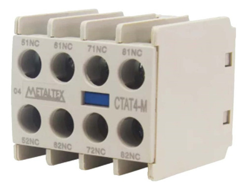 Bloco De Contato Auxiliar Frontal 16a 4nf Para Ctm6-16 E Cx6