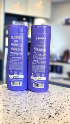 Kit Bio Extratus 1 Shampoo 1 Condic Hidratante +hidra 350 Ml