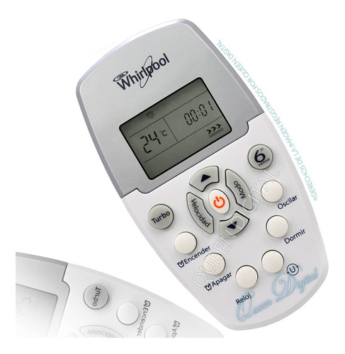 Imagen 3 de 10 de Control R Aire Acondicionado Whirlpool Hisense Dg11e5-04 Wbc