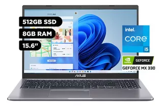 Laptop Asus Intel Core I5 1135g7 8gb 512gb Ssd Nvidia Mx330 Color Gris