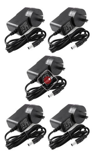 Pack X5 Fuente Switching Cargador 12v 3a 3amp Cctv-redvision