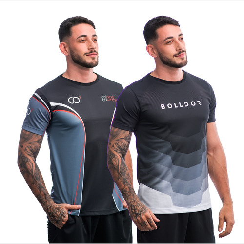 Kit 2 Camisas Dry Fit Esportiva Academia Corrida