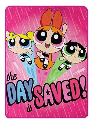 Micro Raschel Manta  Puff Girls, Day Saved, 46 X 60