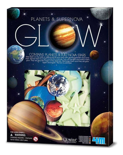 Estrellas Y Planetas Que Brillan En La Oscuridad.100pcs 4m