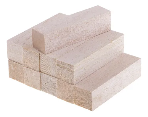 Bloque De Madera De Modelado 10 Piezas 120 Mm