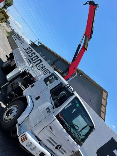 Imagem 12 de 25 de Mercedes Benz Mb 1718 Cab Dupla 7 Lugares Munck Palfinger