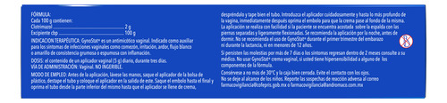 Crema Gynostat Benzal Clotrimazol 2% 3 Aplicadores 20gr Anti