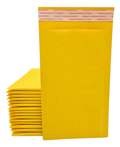 50 Sobres Burbuja Amarillo #3 Para Envíos 15x25cm