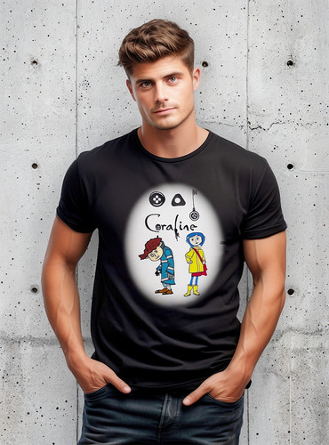 Playera Coraline & Wybie La Otra Madre Portal
