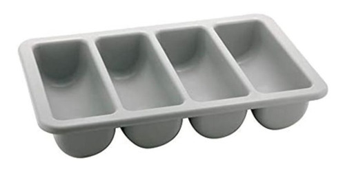 Organizador Cubierto Plastico Gris 4 Comp Sunnex