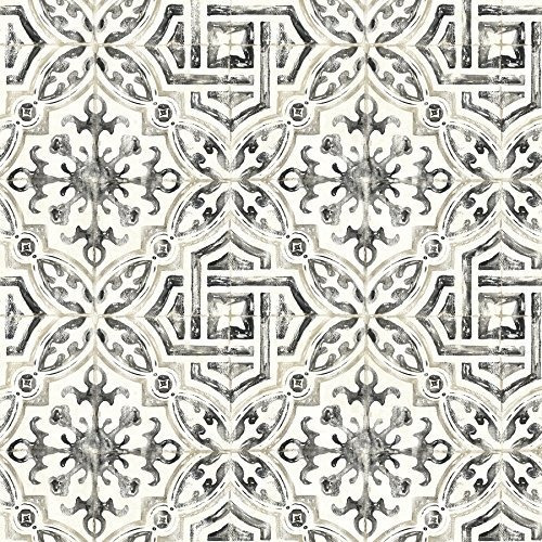 Papel Tapiz - Brewster ******* Sonoma Charcoal Spanish Tile 