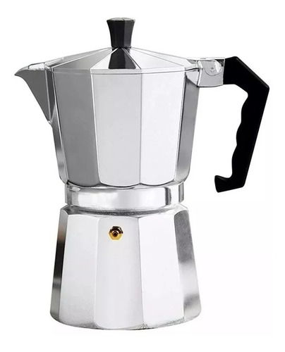Imagen 3 de 9 de Cafetera Estilo Italiana Aluminio 3 Tazas Café Moka Express