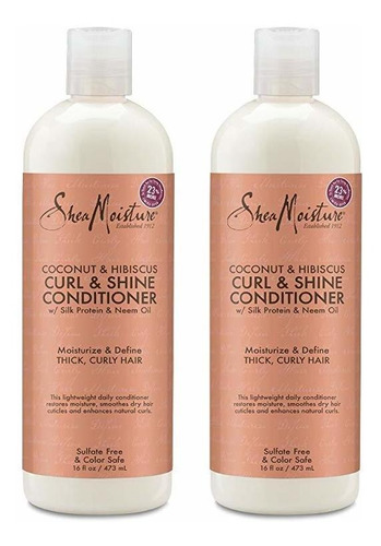 Shea Humedad Del Coco Y Del Hibisco Curl & Shine Acondiciona