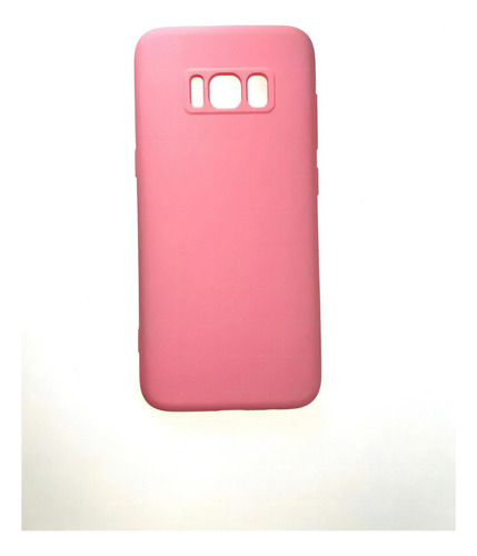 Case Capinha Case Ccs Aveludada Para Samsung Galaxy Cor Rosa Bebê Galaxy S8