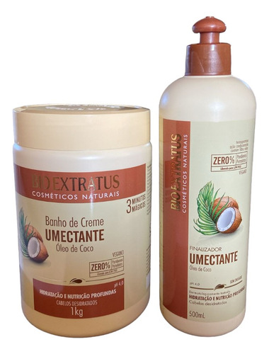 Kit Umectante Finalizaçã 1 B Creme 1kg 1 Finalizador 500ml