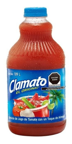 Jugo De Tomate Clamato Original Con Almeja 1.89 Lt