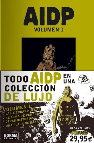 Aidp Integral Vol. 1, De Mike Mignola,guy Davis,ryan Sook. Editorial Norma, Tapa Tapa Dura En Español