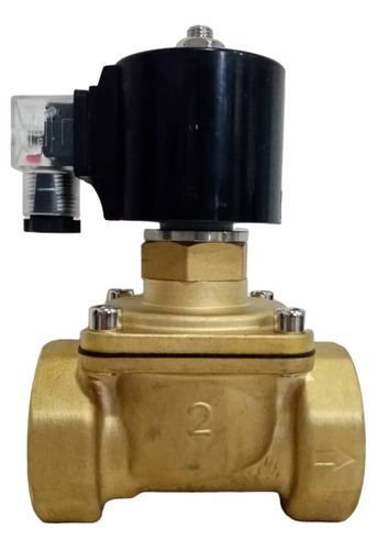 Válvula Solenoide - 2 Pulgadas - N Abierta - 110v - Latón.