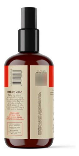 Grooming Para Cabelo Em Spray Barba Negra 230ml Don Alcides