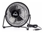 Imagen 3 de 5 de Mini Ventilador Usb Metalico Sewy Apto 220v Pc Notebook Net