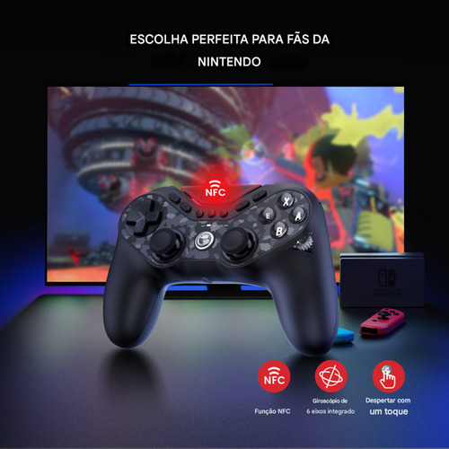Controle Gamesir Tarantula Pro Bundle Edition Dock Carregamento Para Pc Switch iOS Android Celular Steam Hall Effect