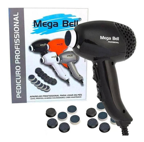 Pedicuro Mega Bell Profissional - Preto 220v