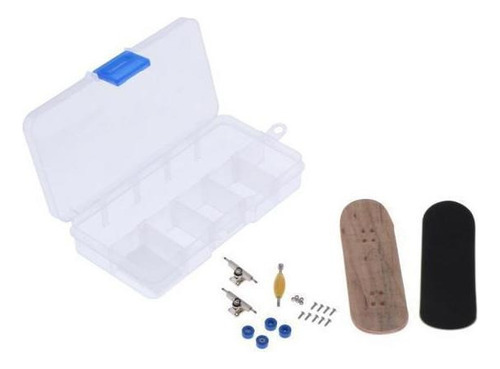 2 Diy Diapasn De Madera Finger Skate Board Grit Box Caja De