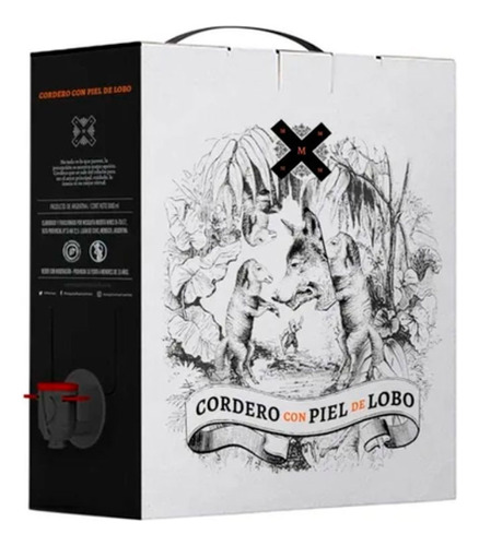 Cordero Con Piel De Lobo Malbec Bag In Box 3lts