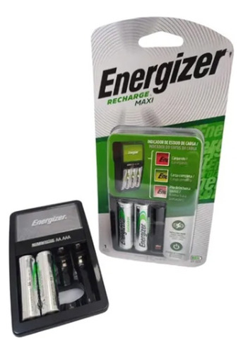 Combo Cargador Energizermaxi + 4 Aa 2.000mah + 4 Aaa 700mah