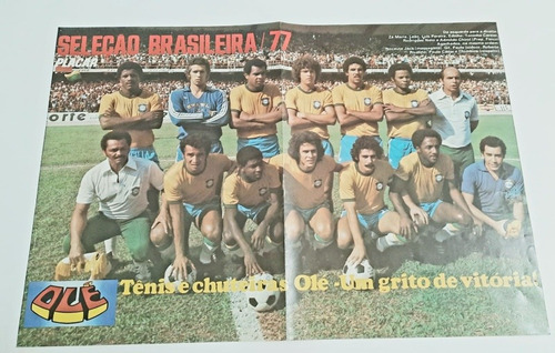 Pôster Seleção Brasileira 1977 Placar