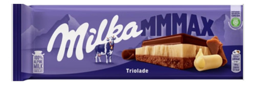 Chocolate Milka Mmmax Triolad Chocolate Blanco Y Oscuro 280g