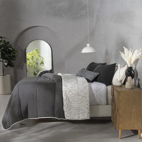Juego De Edredón Matrimonial Xl / Queen Size Bold Vianney Gris