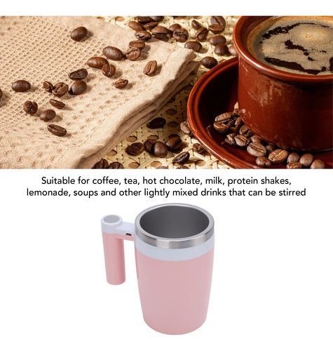 Taza De Agitación Automática Taza De Café De 380ml Con Tapa