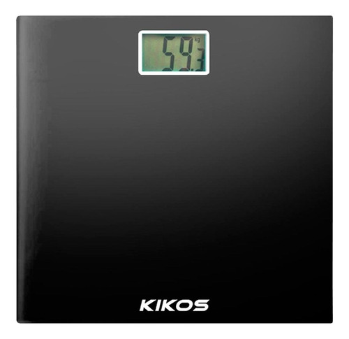 Balança corporal digital Kikos Alpha preta, até 150 kg