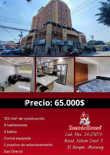 Apartamento En Venta En Urb El Bosque, Maracay #24-23074 Km