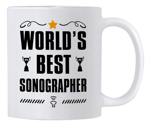 Regalos De Ecografía. Taza De 11 Onzas Worlds Best Sonograph