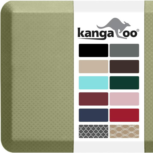 Alfombra Antifatiga Kangaroo 122 X 51 Cm. Verde Salvia