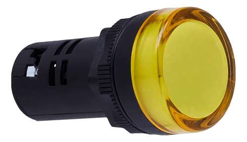 Piloto Ojo De Buey Led 22mm 24v Amarillo Steck