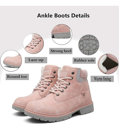 Botas De Nieve Eagsouni De Piel Impermeable Con Forro De Pie