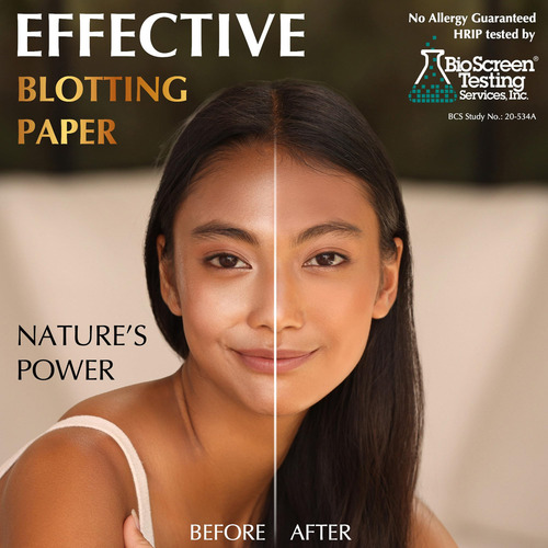 Toallitas Absorbentes De Aceite Natural Para El Rostro Con C