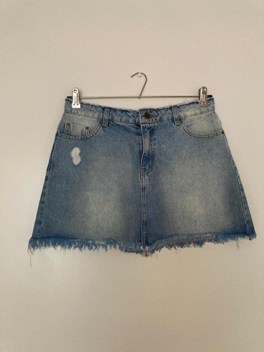 Pollera De Jean Marca Zara Talle L