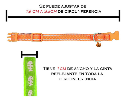 Collar Para Perros Y Gatos Raza Pequeña Con Cascabel Diseño