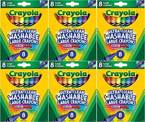Crayola Kid's First Large Crayones Lavables, 8 Unidades (paq