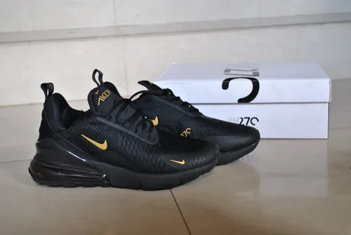 Kp3 Zapatos Caballeros Nike Air Max 270 Negro Dorado | MercadoLibre